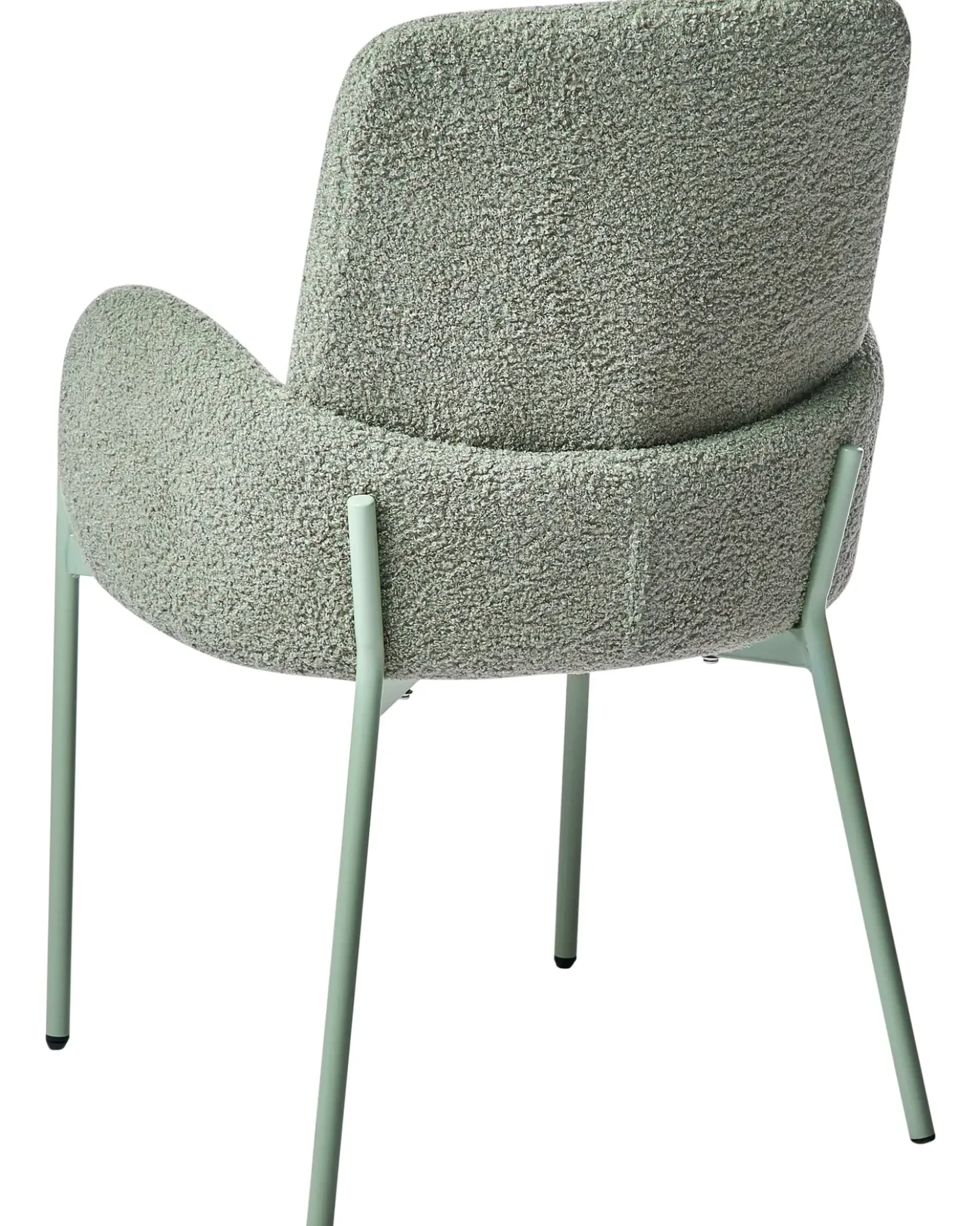 Sedia da pranzo MAGEE Bouclé Verde chiaro