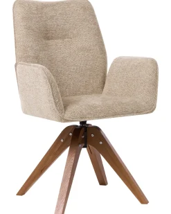 Sedia da pranzo MOKENA Lino sintetico Beige