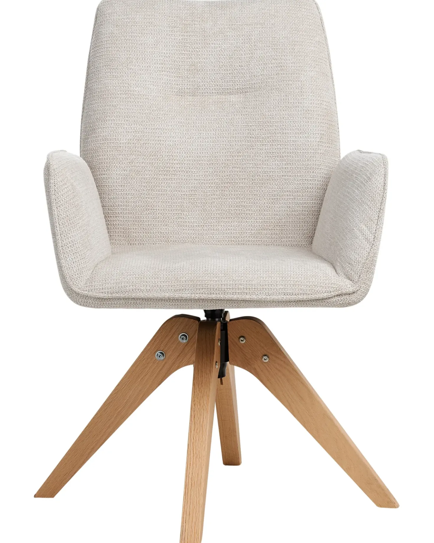 Sedia da pranzo MOKENA Lino sintetico Beige chiaro