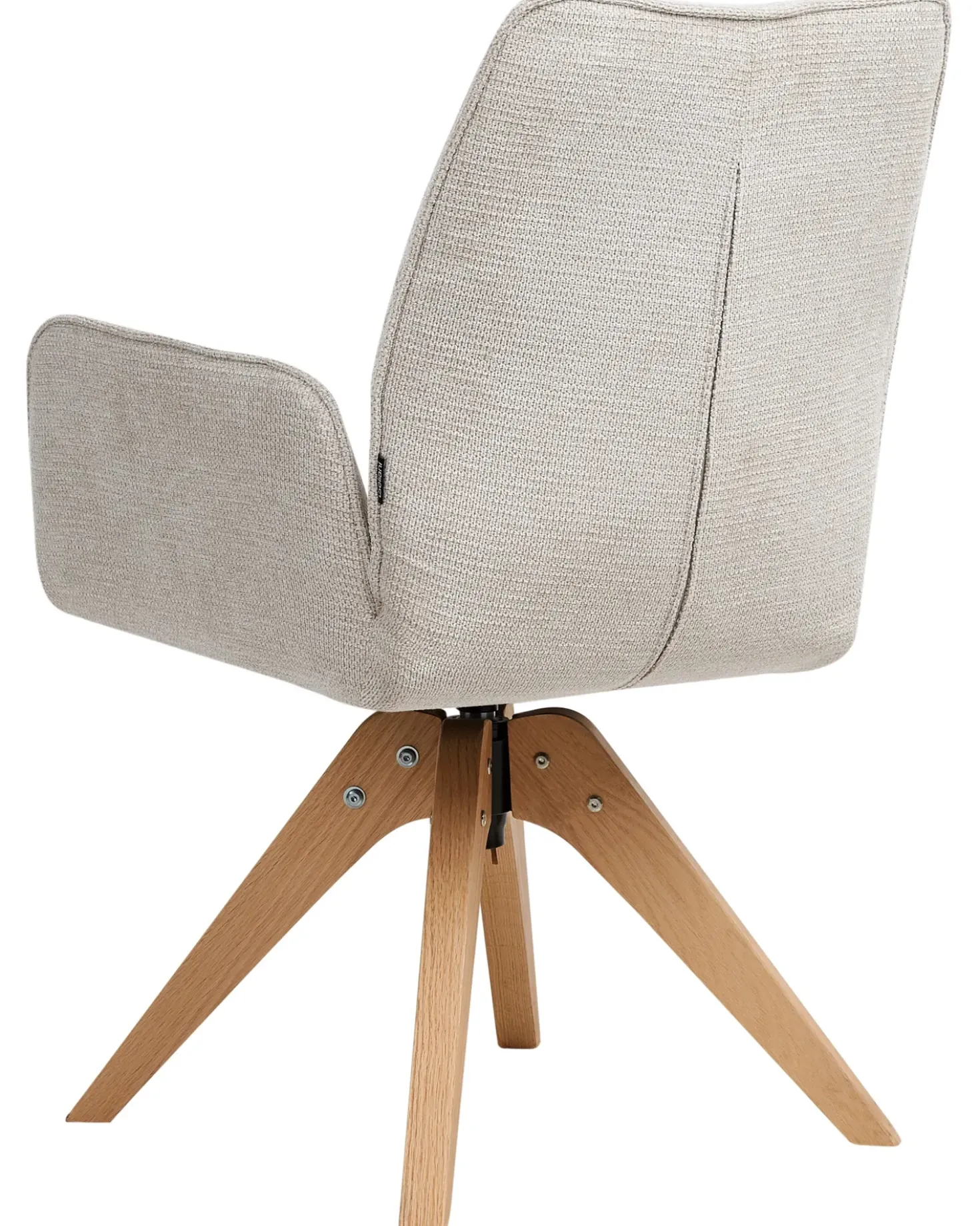 Sedia da pranzo MOKENA Lino sintetico Beige chiaro