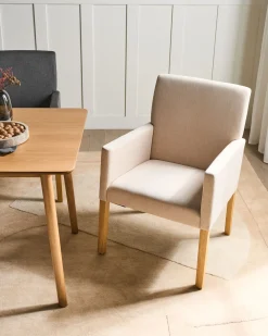 Sedia da pranzo ROCKEFELLER Tessuto Beige