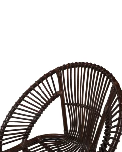 Sedia da pranzo SARITA Rattan Marrone scuro