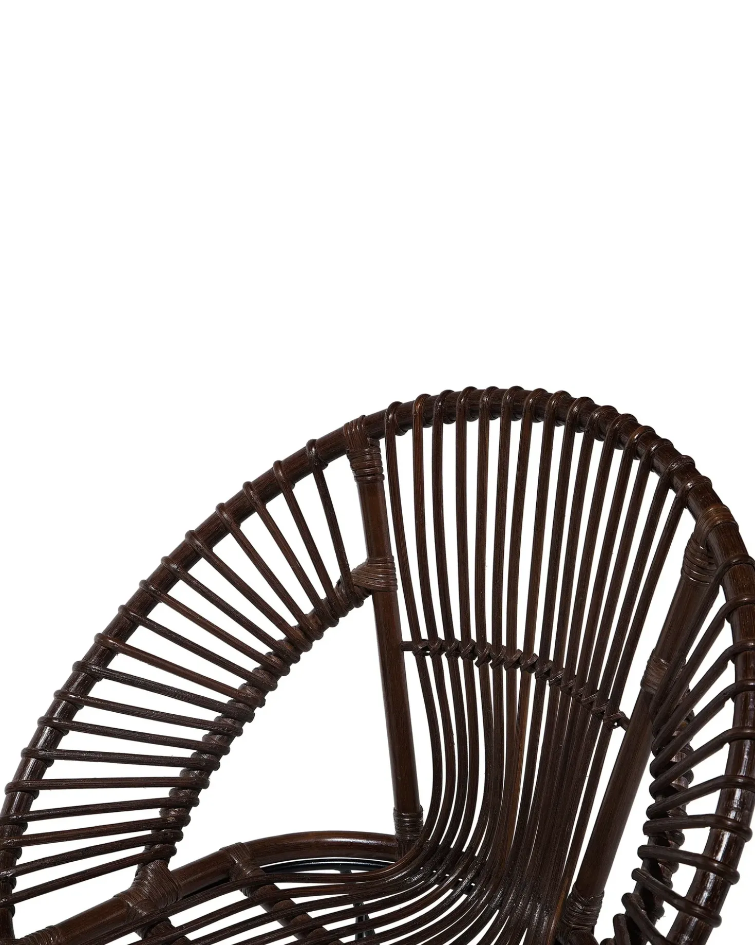 Sedia da pranzo SARITA Rattan Marrone scuro