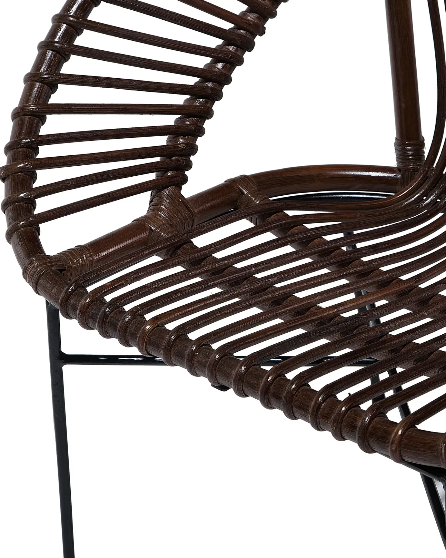 Sedia da pranzo SARITA Rattan Marrone scuro