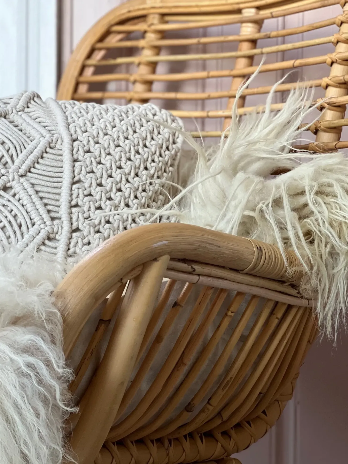 Sedia da pranzo TOGO Rattan Naturale
