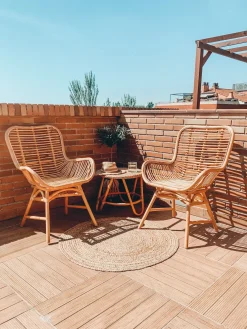 Sedia da pranzo TOGO Rattan Naturale
