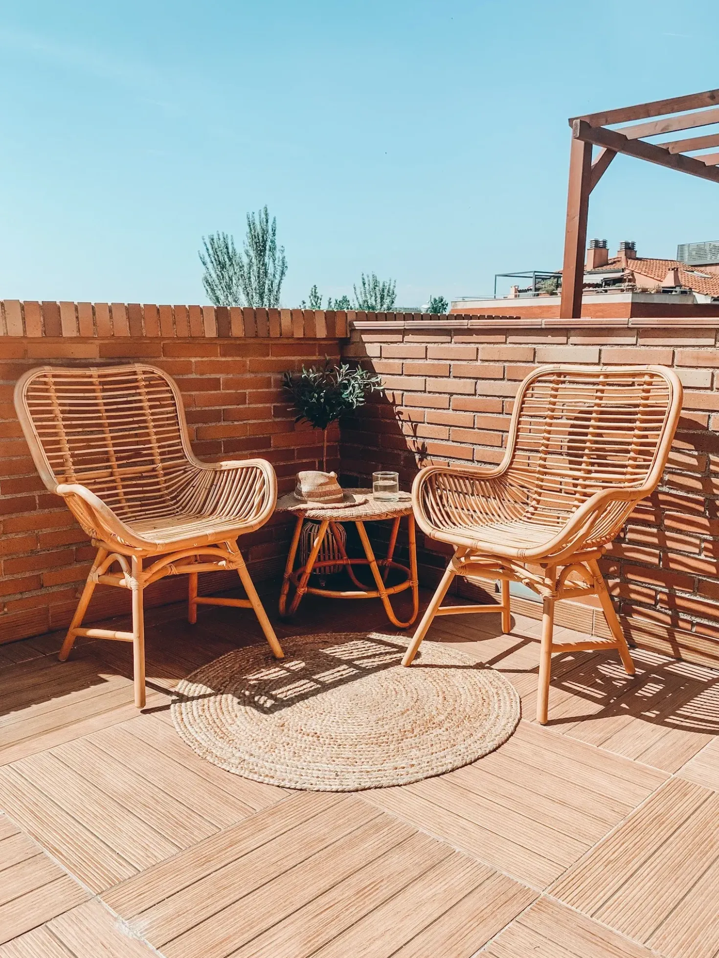 Sedia da pranzo TOGO Rattan Naturale