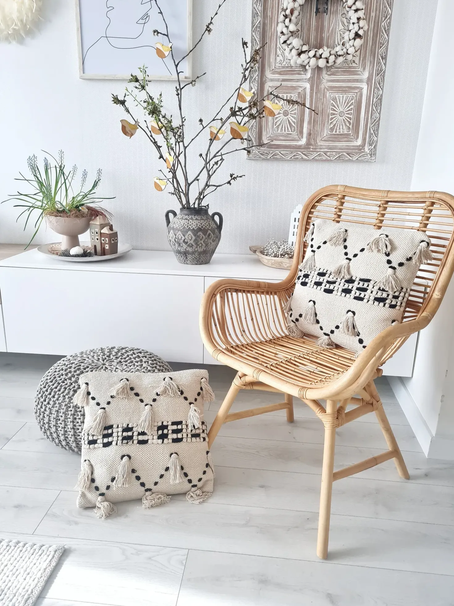 Sedia da pranzo TOGO Rattan Naturale