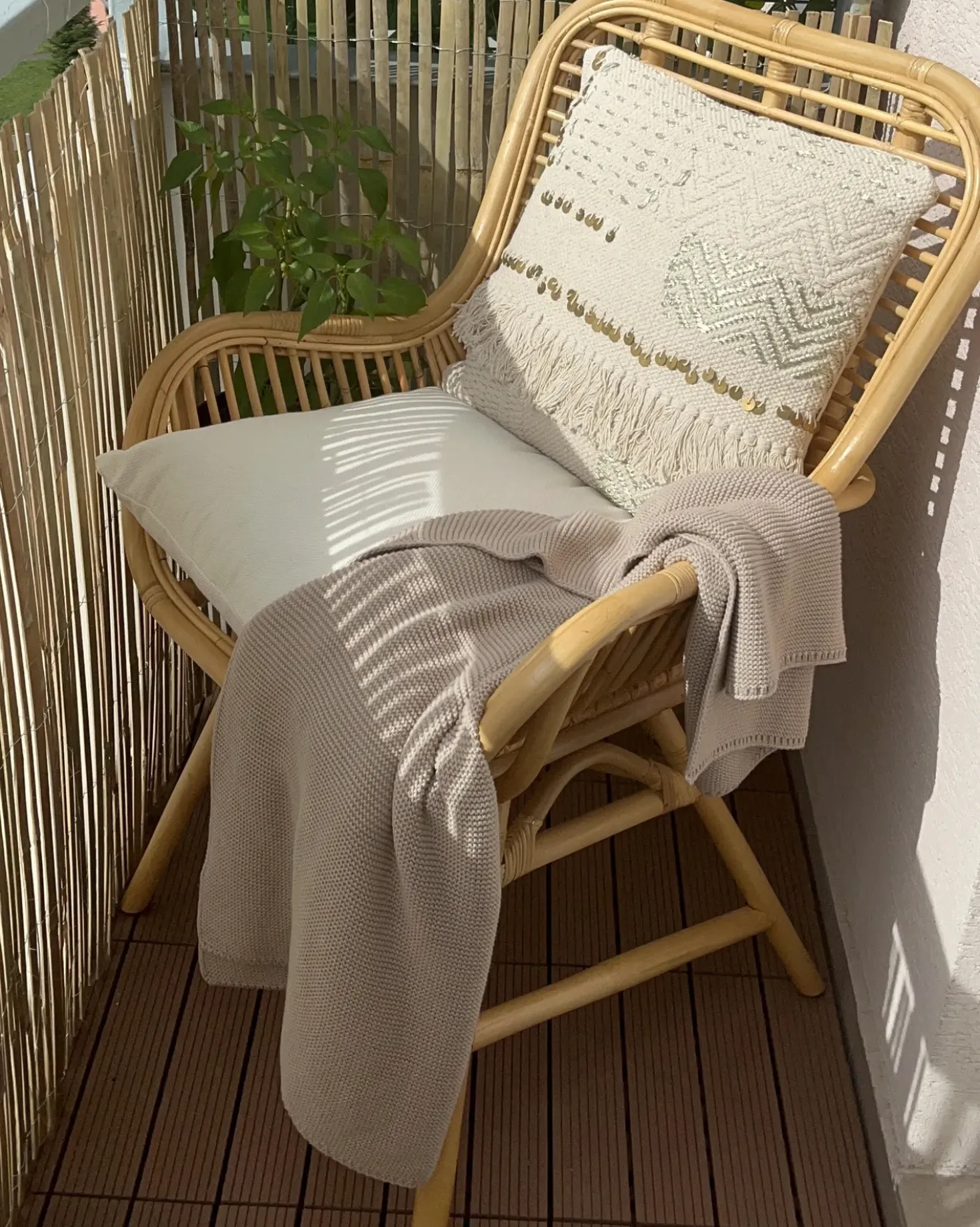Sedia da pranzo TOGO Rattan Naturale