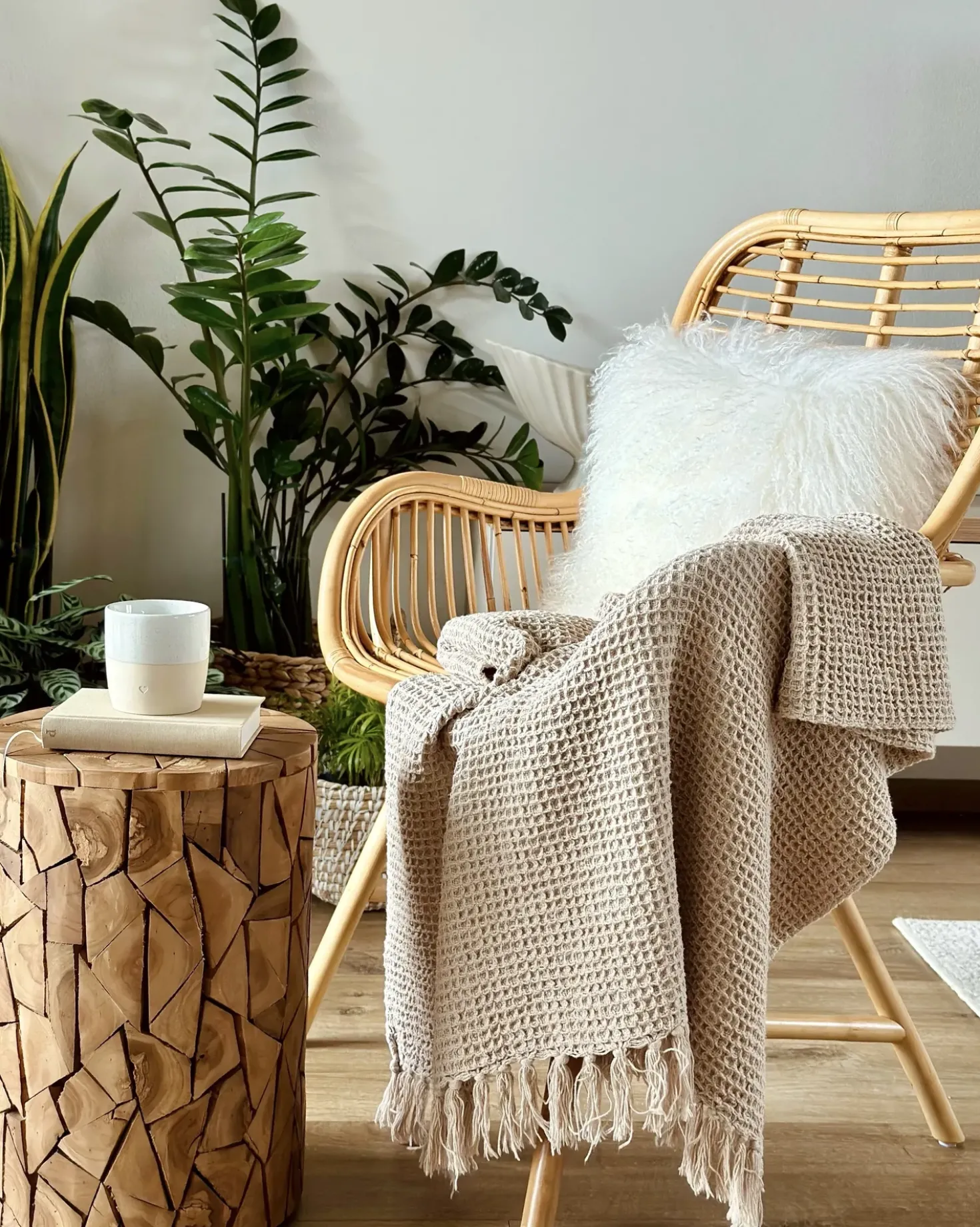 Sedia da pranzo TOGO Rattan Naturale