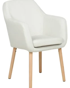 Sedia da pranzo YORKVILLE II Velluto Bianco sporco