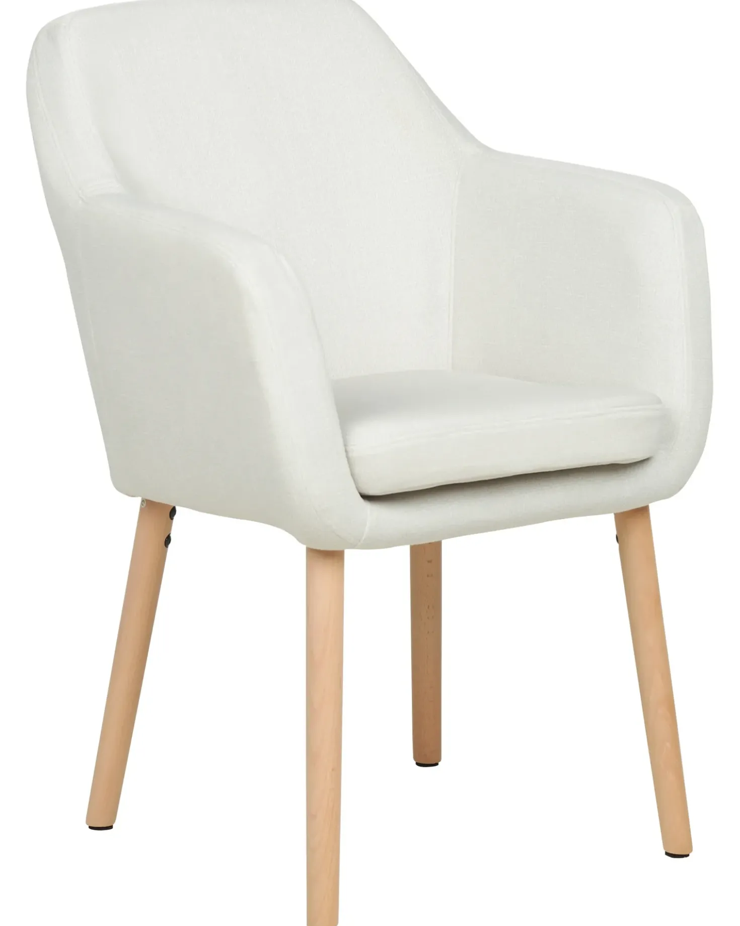 Sedia da pranzo YORKVILLE II Velluto Bianco sporco