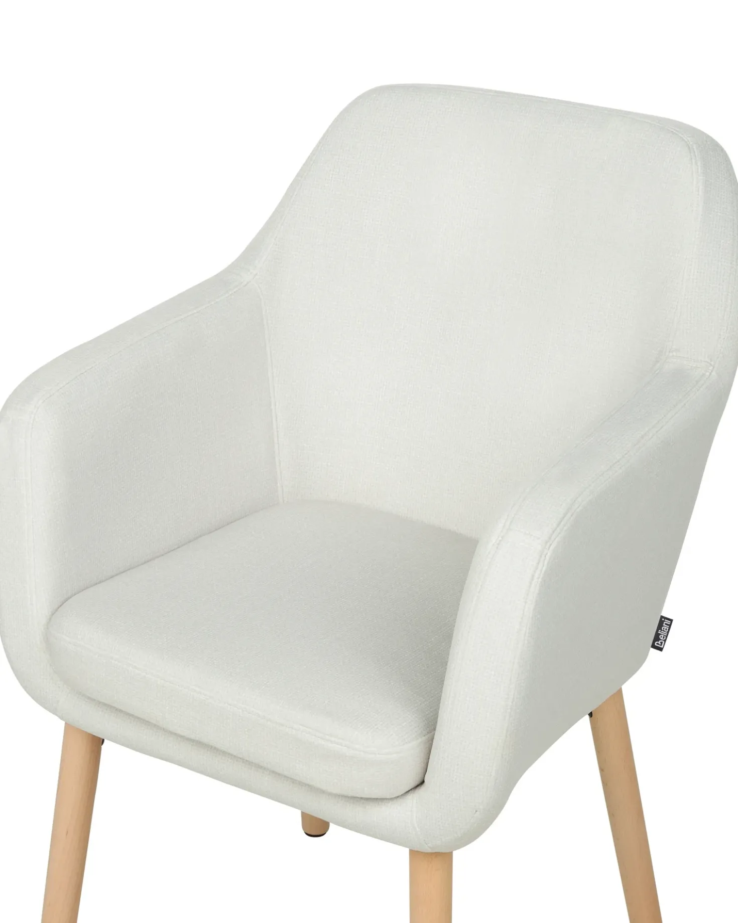 Sedia da pranzo YORKVILLE II Velluto Bianco sporco