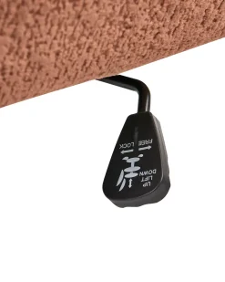 Sedia da scrivania ALPINE Tessuto Marrone dorato