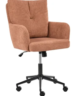Sedia da scrivania ALPINE Tessuto Marrone dorato