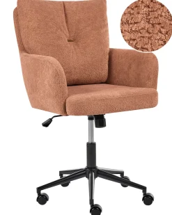 Sedia da scrivania ALPINE Tessuto Marrone dorato