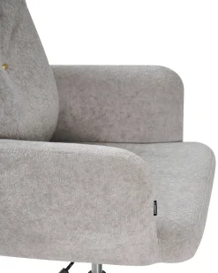 Sedia da scrivania ALPINE Finta pelliccia Grigio