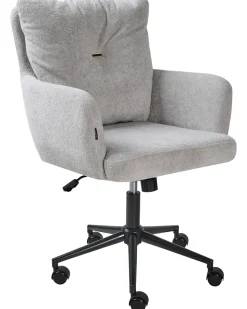 Sedia da scrivania ALPINE Finta pelliccia Grigio