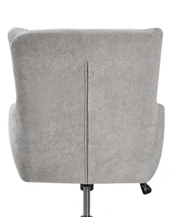Sedia da scrivania ALPINE Finta pelliccia Grigio