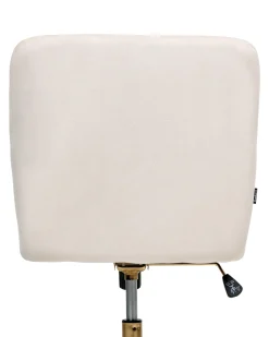 Sedia da scrivania ALTONA Velluto Bianco sporco