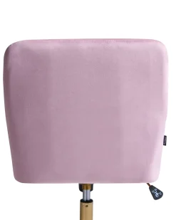 Sedia da scrivania ALTONA Velluto Rosa pastello