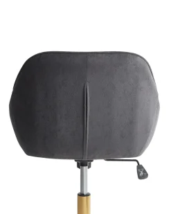 Sedia da scrivania BARDSDALE Velluto Grigio scuro