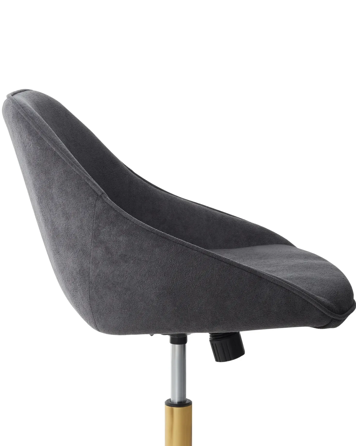 Sedia da scrivania BARDSDALE Velluto Grigio scuro