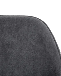 Sedia da scrivania BARDSDALE Velluto Grigio scuro