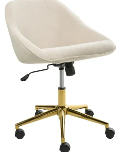 Sedia da scrivania BARDSDALE Velluto Beige chiaro