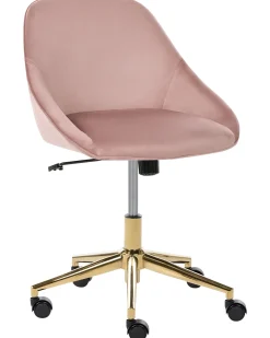 Sedia da scrivania BARDSDALE Velluto Rosa