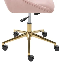 Sedia da scrivania BARDSDALE Velluto Rosa