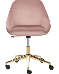 Sedia da scrivania BARDSDALE Velluto Rosa