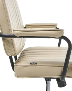 Sedia da scrivania BERNE Pelle sintetica Beige