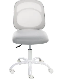 Sedia da scrivania BLISSFUL Tessuto Grigio chiaro