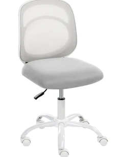 Sedia da scrivania BLISSFUL Tessuto Grigio chiaro