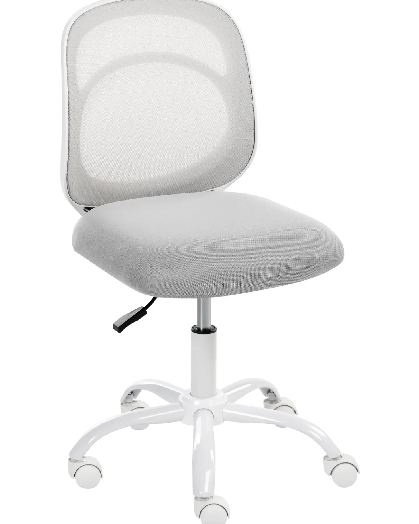 Sedia da scrivania BLISSFUL Tessuto Grigio chiaro