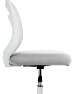 Sedia da scrivania BLISSFUL Tessuto Grigio chiaro