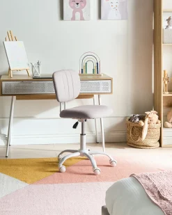 Sedia da scrivania BUBBLY Tessuto Beige chiaro