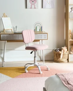 Sedia da scrivania BUBBLY Tessuto Rosa