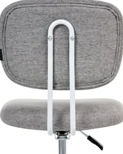 Sedia da scrivania BUBBLY Tessuto Grigio chiaro