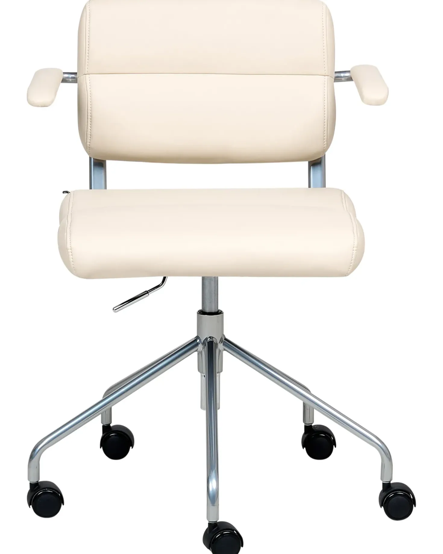 Sedia da scrivania CANDOR Pelle sintetica Bianco sporco