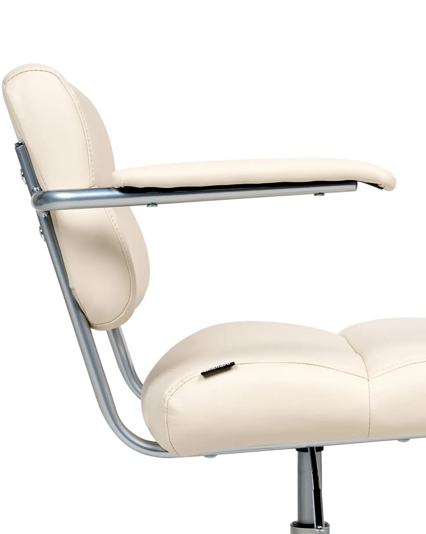 Sedia da scrivania CANDOR Pelle sintetica Bianco sporco
