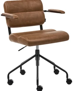 Sedia da scrivania CANDOR Pelle sintetica Marrone