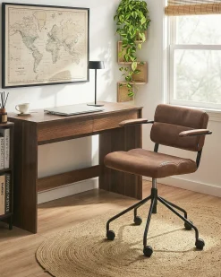 Sedia da scrivania CANDOR Pelle sintetica Marrone