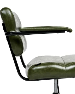 Sedia da scrivania CANDOR Pelle sintetica Verde scuro