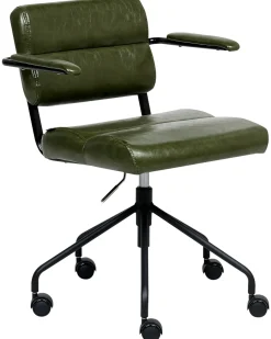 Sedia da scrivania CANDOR Pelle sintetica Verde scuro