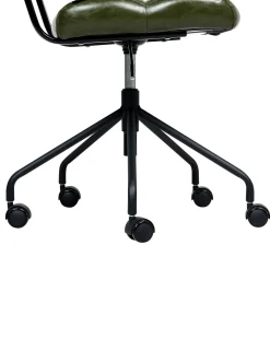 Sedia da scrivania CANDOR Pelle sintetica Verde scuro