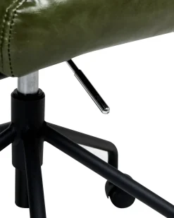 Sedia da scrivania CANDOR Pelle sintetica Verde scuro