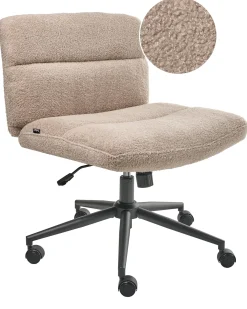 Sedia da scrivania CATLIN Bouclé Beige