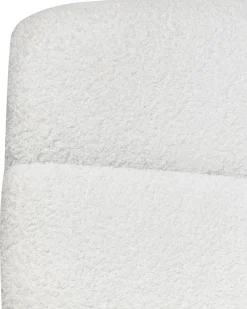 Sedia da scrivania CATLIN Bouclé Bianco